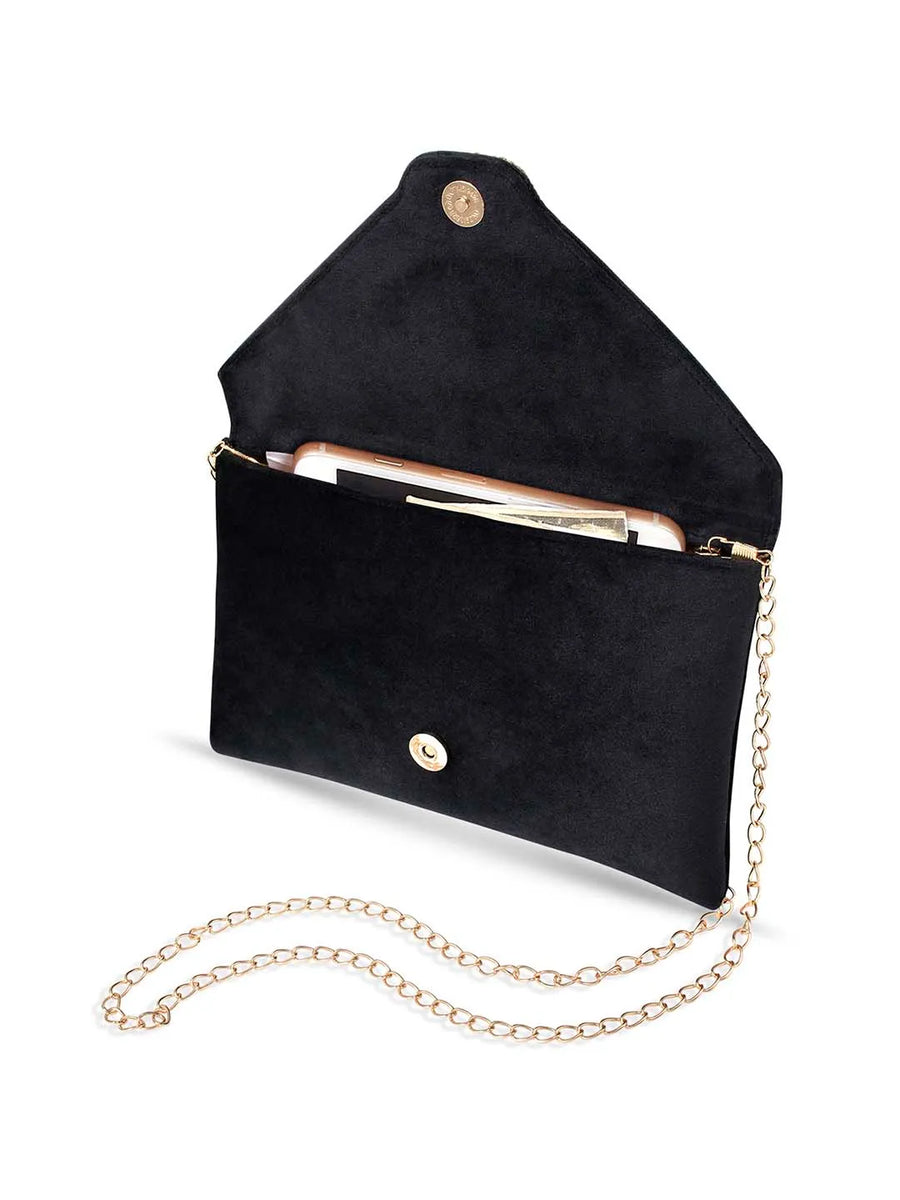 Glamorous Glow Elegant Handbag Clutch - Black