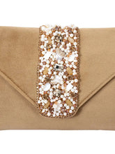 Glamorous Glow Elegant Handbag Clutch - Brown