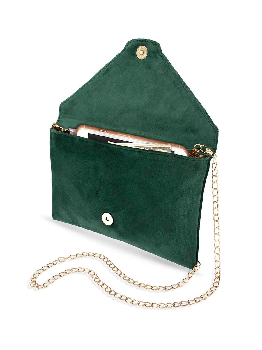 Glamorous Glow Elegant Handbag Clutch - Green