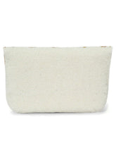 Elegant  Floral Embroidery Party Clutch - White