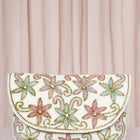 Elegant  Floral Embroidery Party Clutch - White