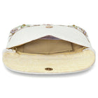 Elegant  Floral Embroidery Party Clutch - White