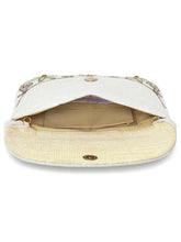 Elegant  Floral Embroidery Party Clutch - White