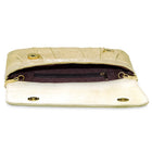Peora Textured Envelope Party Wear Clutch - Gold