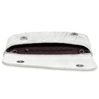 Peora Textured Envelope Party Wear Clutch - Silver