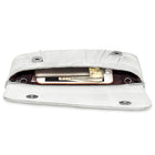 Peora Textured Envelope Party Wear Clutch - Silver