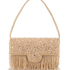 Sparkling Gleam & Glam Clutch Handbag - Rose Gold