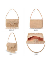 Sparkling Gleam & Glam Clutch Handbag - Rose Gold