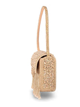 Sparkling Gleam & Glam Clutch Handbag - Rose Gold