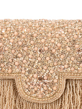 Gleam & Glam Rose Gold Clutch Handbag