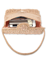 Gleam & Glam Rose Gold Clutch Handbag