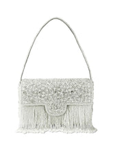 Sparkling Gleam & Glam Clutch Handbag - Silver