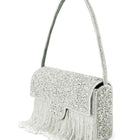 Sparkling Gleam & Glam Clutch Handbag - Silver