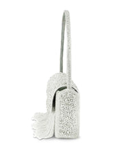 Sparkling Gleam & Glam Clutch Handbag - Silver