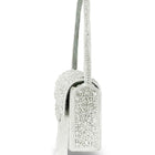 Sparkling Gleam & Glam Clutch Handbag - Silver