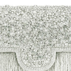 Sparkling Gleam & Glam Clutch Handbag - Silver