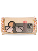 Dazzle in Hand Rose Gold Sleek Party Clutch