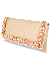 Dazzle in Hand Rose Gold Sleek Party Clutch