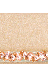 Dazzle in Hand Rose Gold Sleek Party Clutch