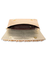 Dazzle in Hand Rose Gold Sleek Party Clutch