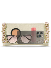 Dazzle in Hand Rose Gold Sleek Party Clutch