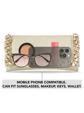 Dazzle in Hand Rose Gold Sleek Party Clutch