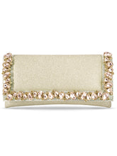 Dazzle in Hand Rose Gold Sleek Party Clutch