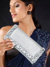 Dazzle in Hand Rose Gold Sleek Party Clutch