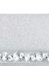 Dazzle in Hand Sleek Party Clutch - Silver