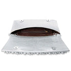 Dazzle in Hand Sleek Party Clutch - Silver