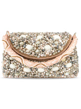 Beachy Bliss Shell Studs Rose Gold Clutch