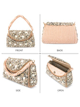 Beachy Bliss Shell Studs Rose Gold Clutch