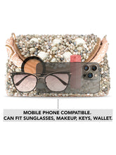 Beachy Bliss Shell Studs Rose Gold Clutch