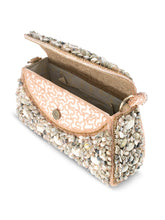 Beachy Bliss Shell Studs Rose Gold Clutch