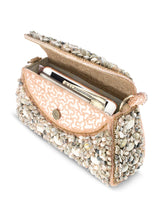 Beachy Bliss Shell Studs Rose Gold Clutch