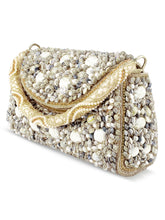 Beachy Bliss Shell Studs Rose Gold Clutch