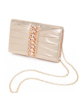 Pleat Passion Rose Gold Clutch