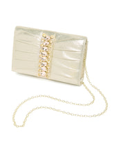 Pleat Passion Rose Gold Clutch