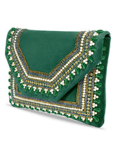 Royal Heritage Pearl Beaded Clutch Purse