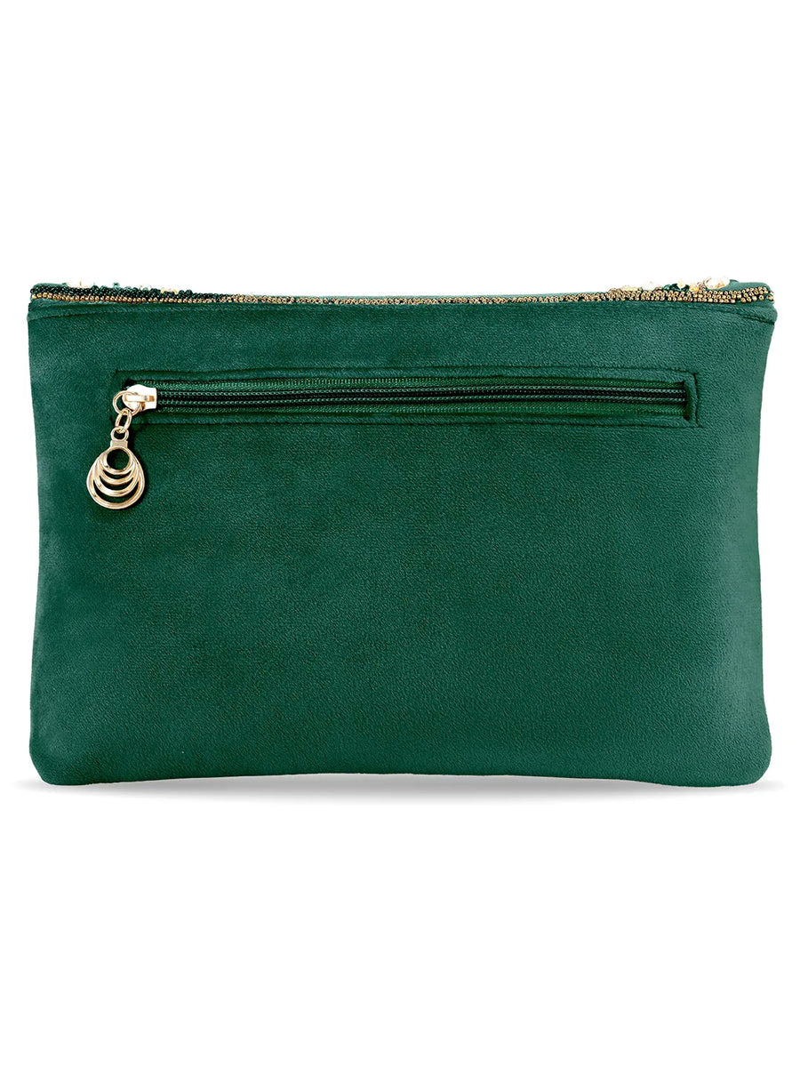 Royal Heritage Pearl Beaded Clutch Purse