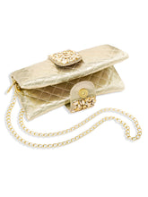 Festive Finesse Golden Party Clutch