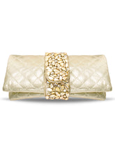 Festive Finesse Golden Party Clutch