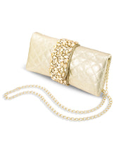 Festive Finesse Golden Party Clutch