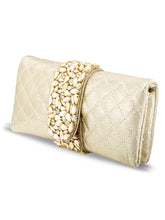 Festive Finesse Golden Party Clutch