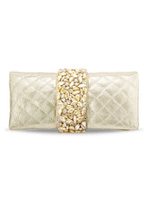 Festive Finesse Golden Party Clutch