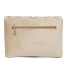 Elegant Embroidery Beaded Sling Clutch - Cream