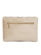 Elegant Embroidery Beaded Sling Clutch - Cream