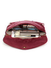 Elegant Embroidery Beaded Sling Clutch - Maroon