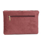 Elegant Embroidery Beaded Sling Clutch - Pink