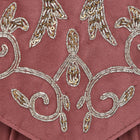 Elegant Embroidery Beaded Sling Clutch - Pink